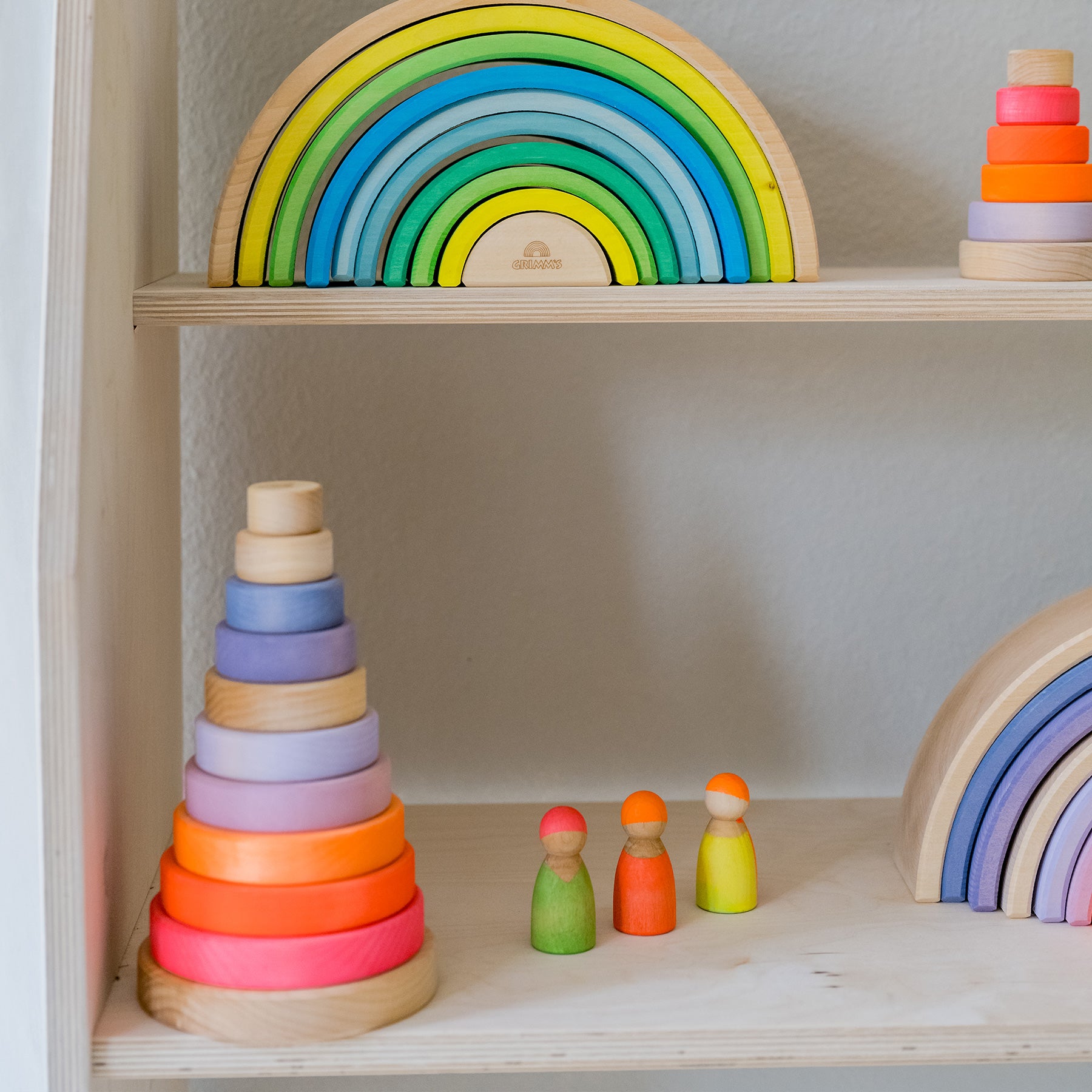 Open-ended Play GRIMM'S Spiel und Holz Design Neonfreunde Mix