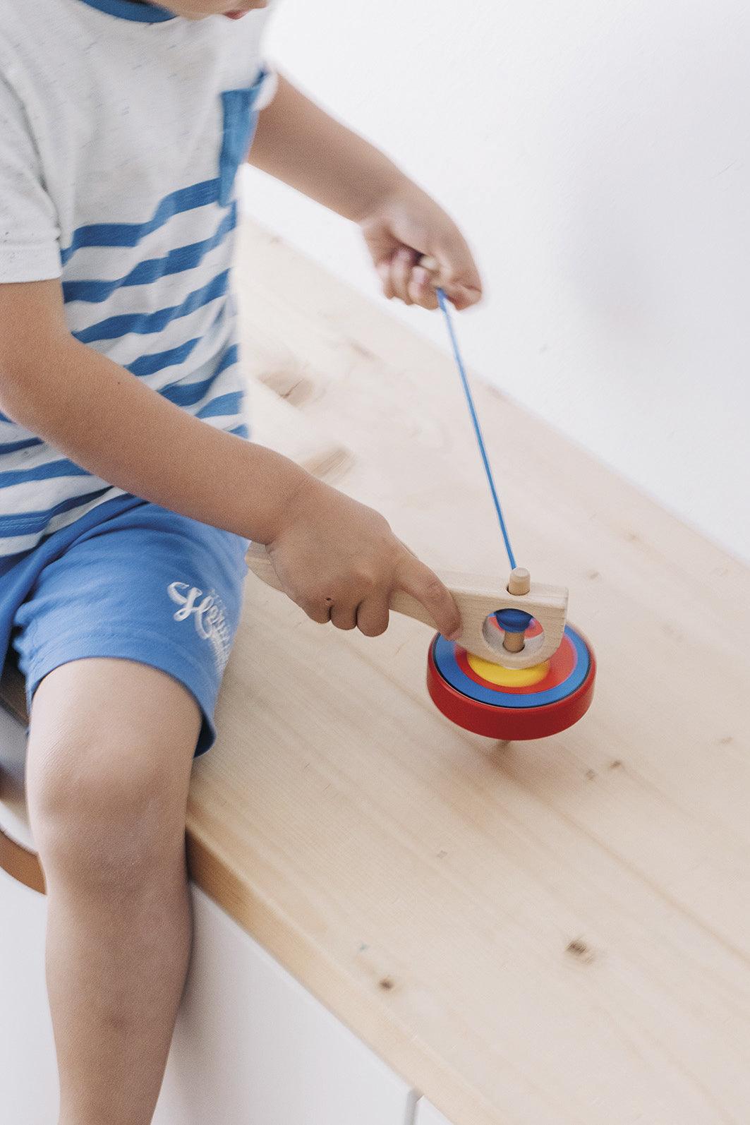 Holzspielzeug nic Super-Kreisel, rot