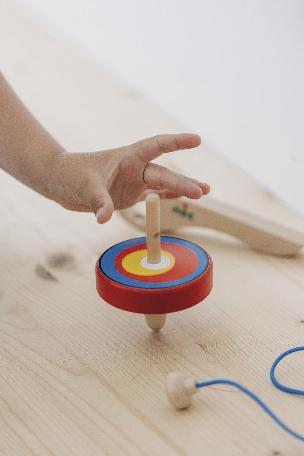 Holzspielzeug nic Super-Kreisel, rot