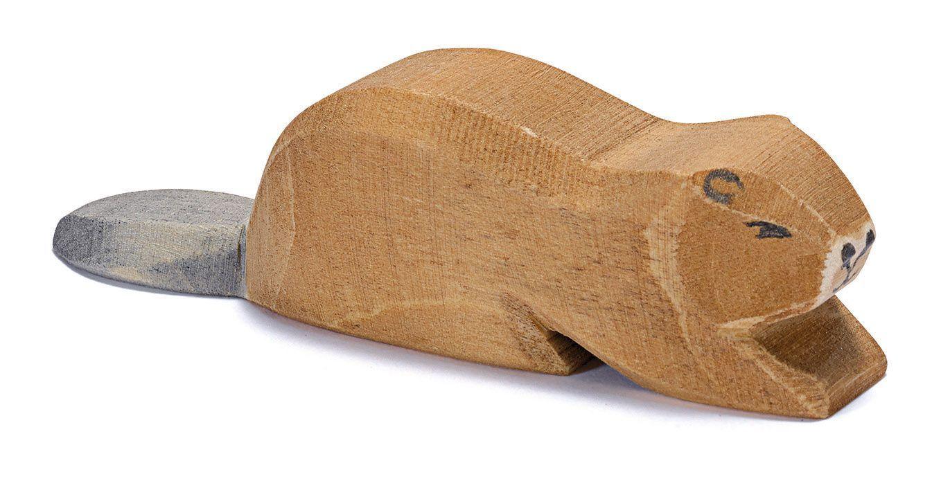 Holztiere & Figuren Ostheimer Holzspielzeug Biber liegend