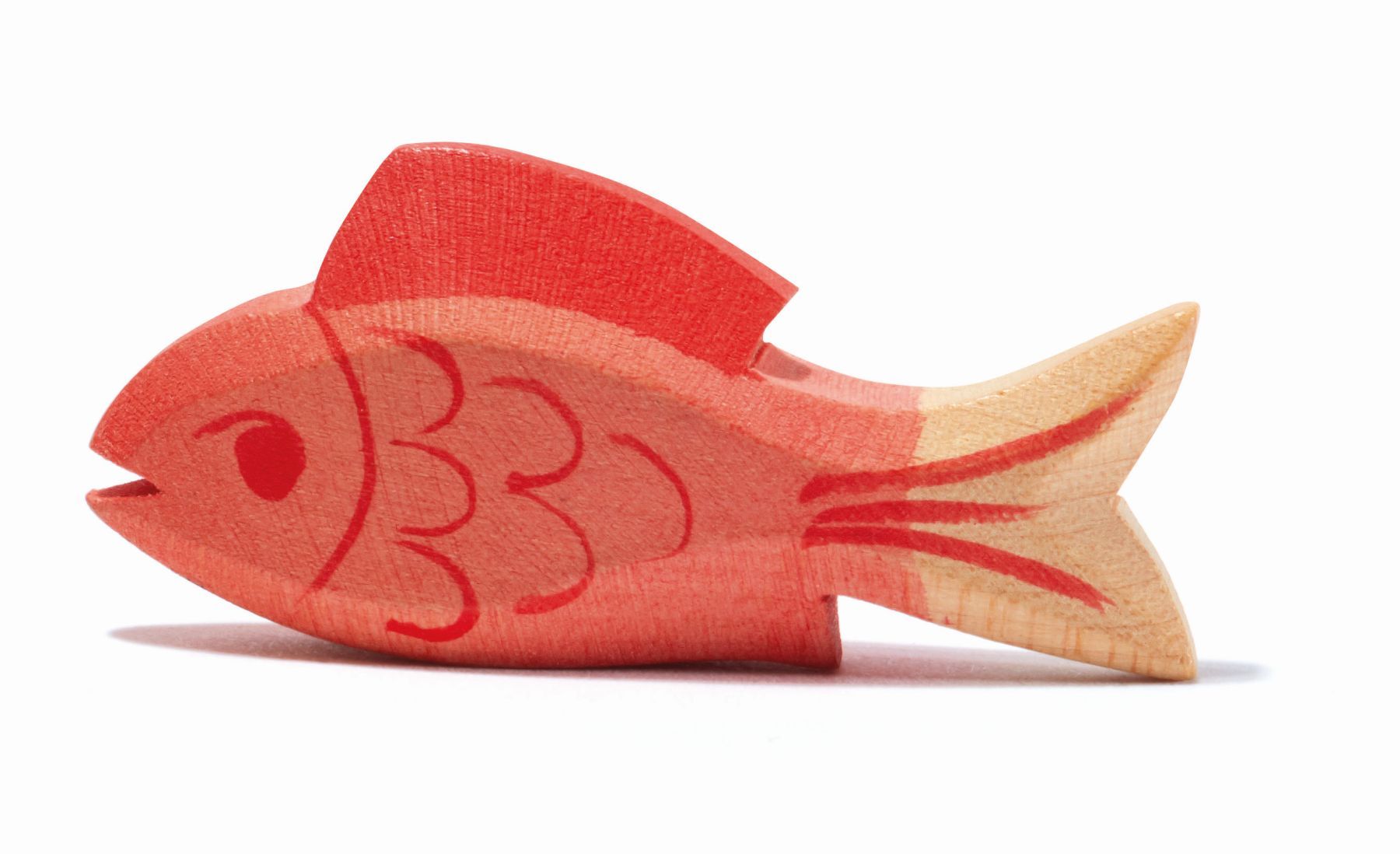 Holztiere & Figuren Ostheimer Holzspielzeug Fisch rot