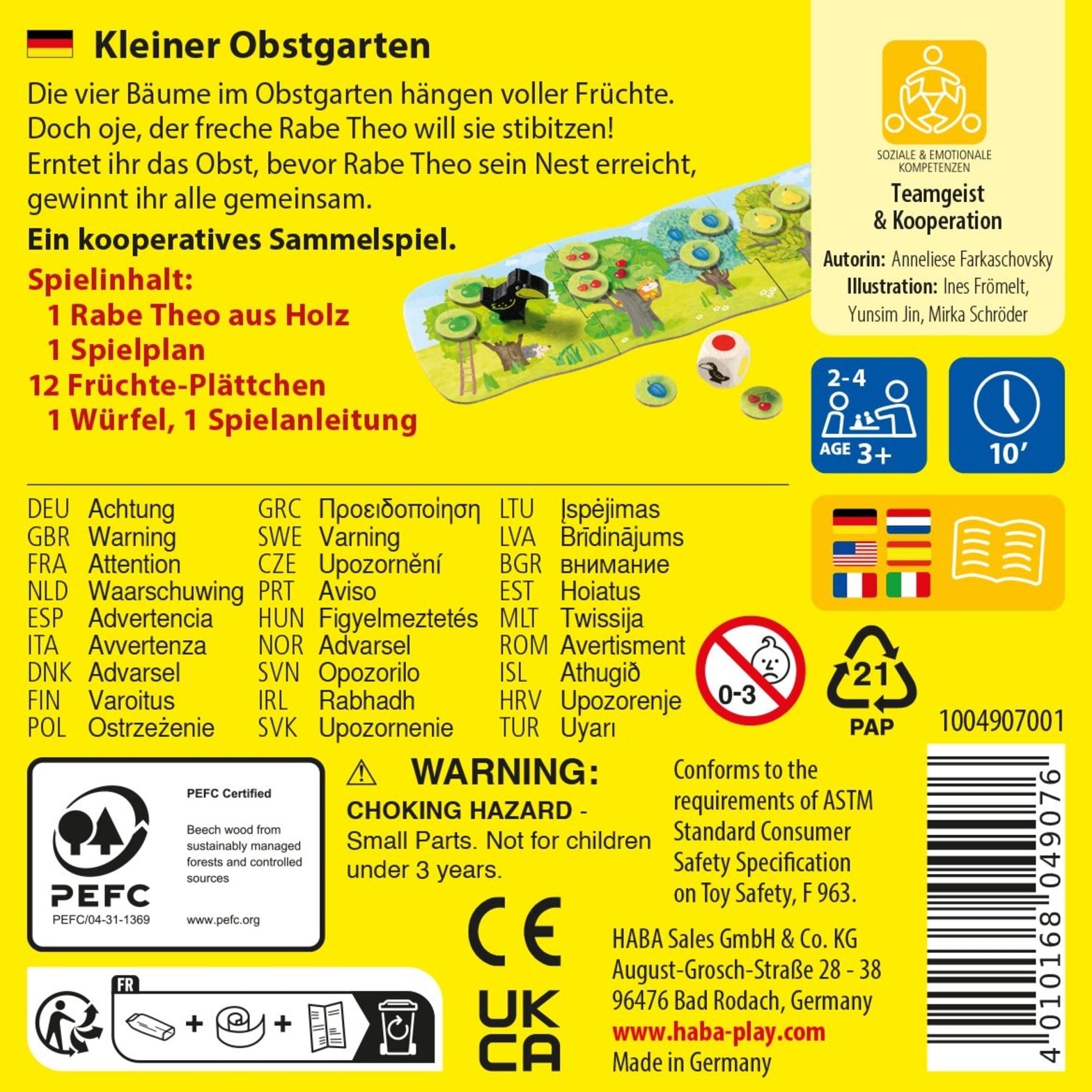 Kooperatives Spiel HABA Kleiner Obstgarten