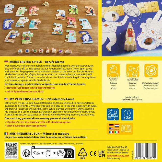 Kooperatives Spiel HABA Meine ersten Spiele – Berufe Memo