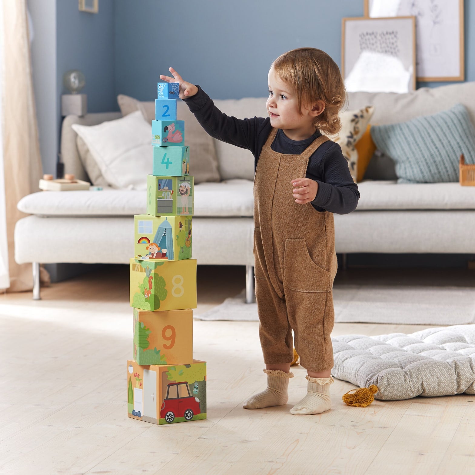 Stapelspiel HABA Stapelwürfel Mein Zuhause, 10-teilig