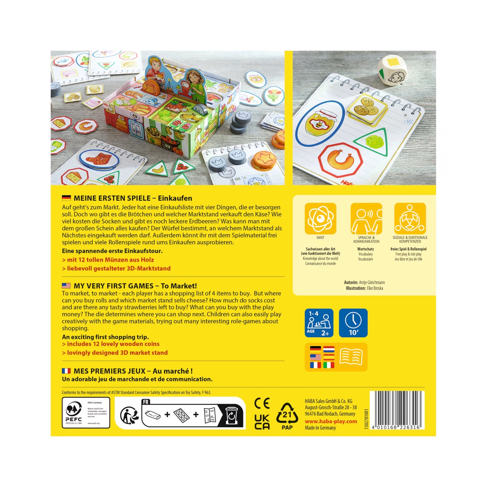 Gesellschaftsspiel HABA Meine ersten Spiele – Einkaufen