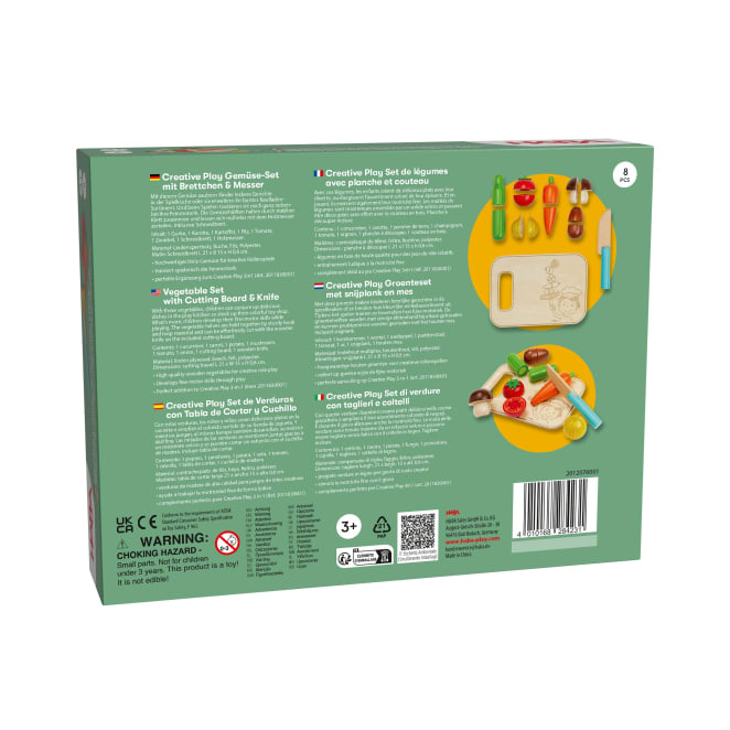 Puppen HABA Creative Play – Gemüse-Set mit Brettchen & Messer