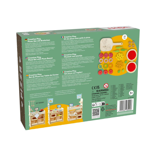 Puppen HABA Creative Play – Pizza-Set mit Brettchen