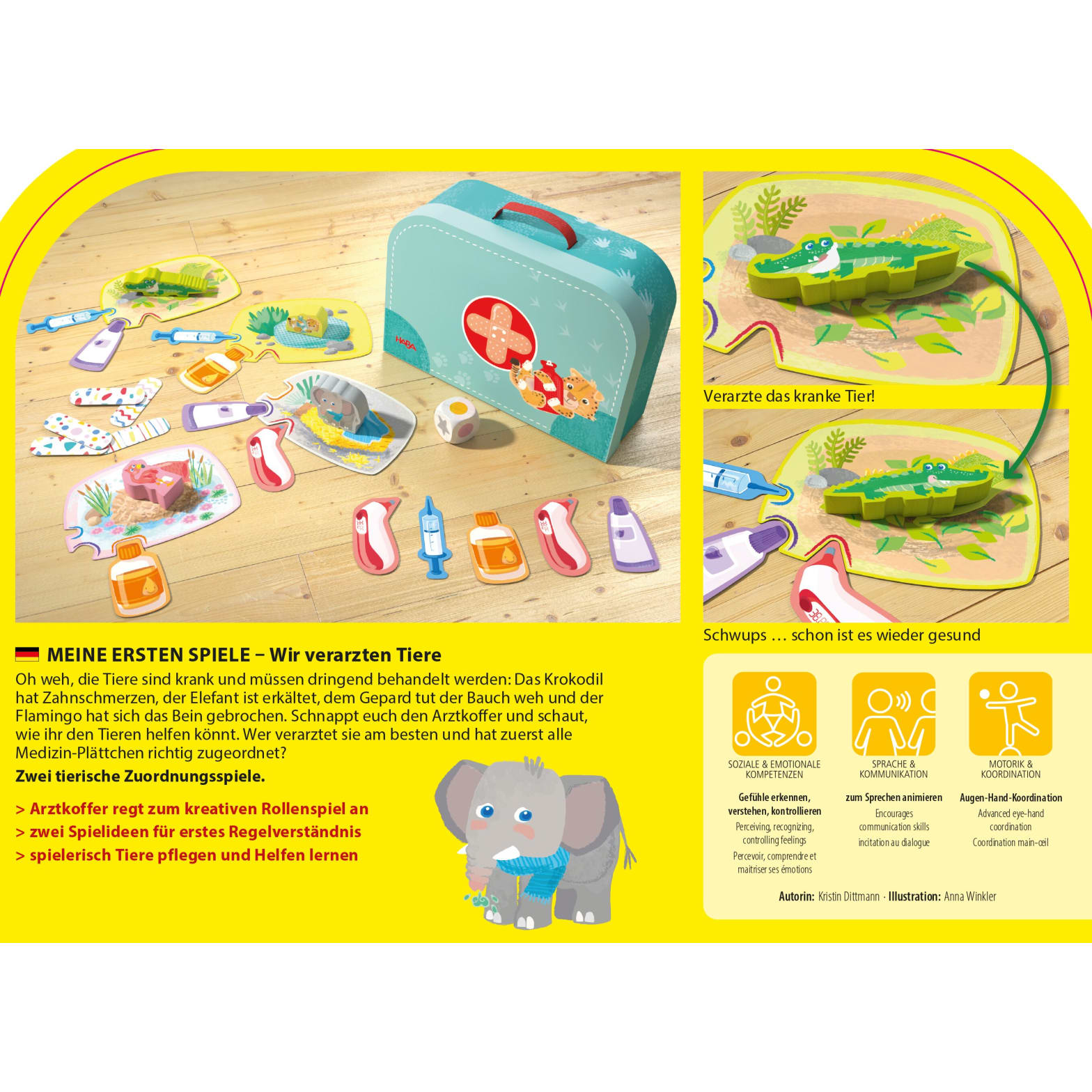 Kooperatives Spiel HABA Meine ersten Spiele – Wir verarzten Tiere