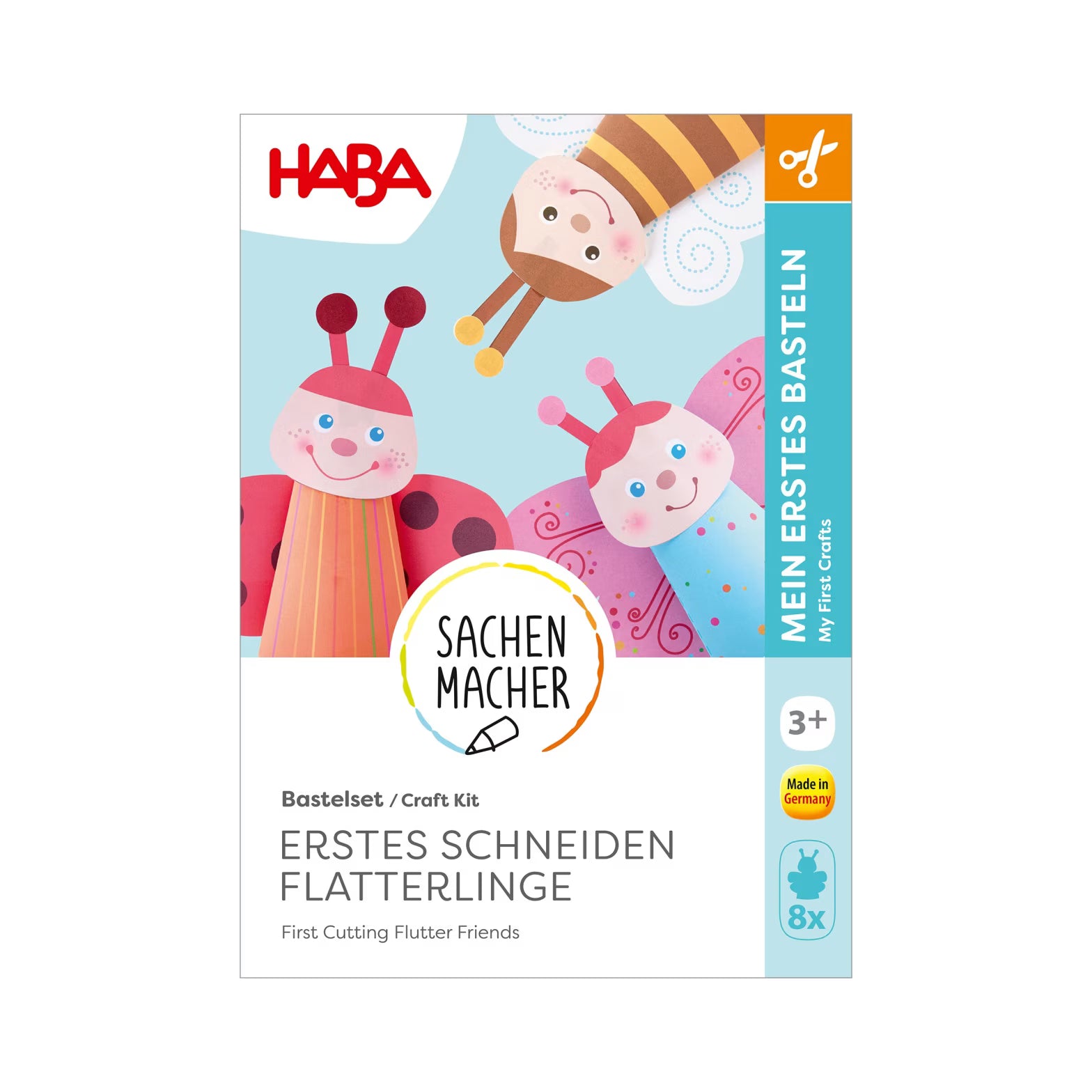 Basteln HABA Sachenmacher | Erstes Schneiden Flatterlinge Bastelset
