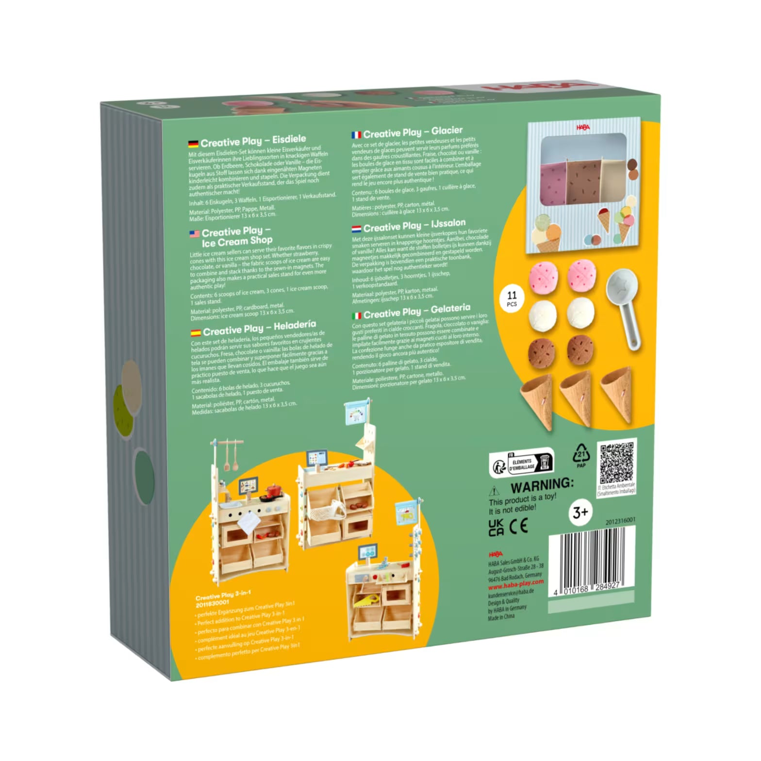 Puppen HABA Creative Play – Eisdiele
