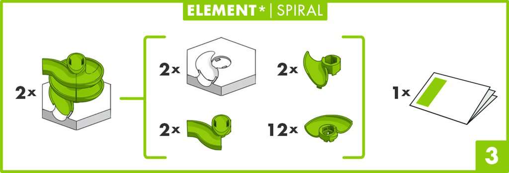 Kugelbahn Ravensburger GraviTrax ⎮ Element Spiral