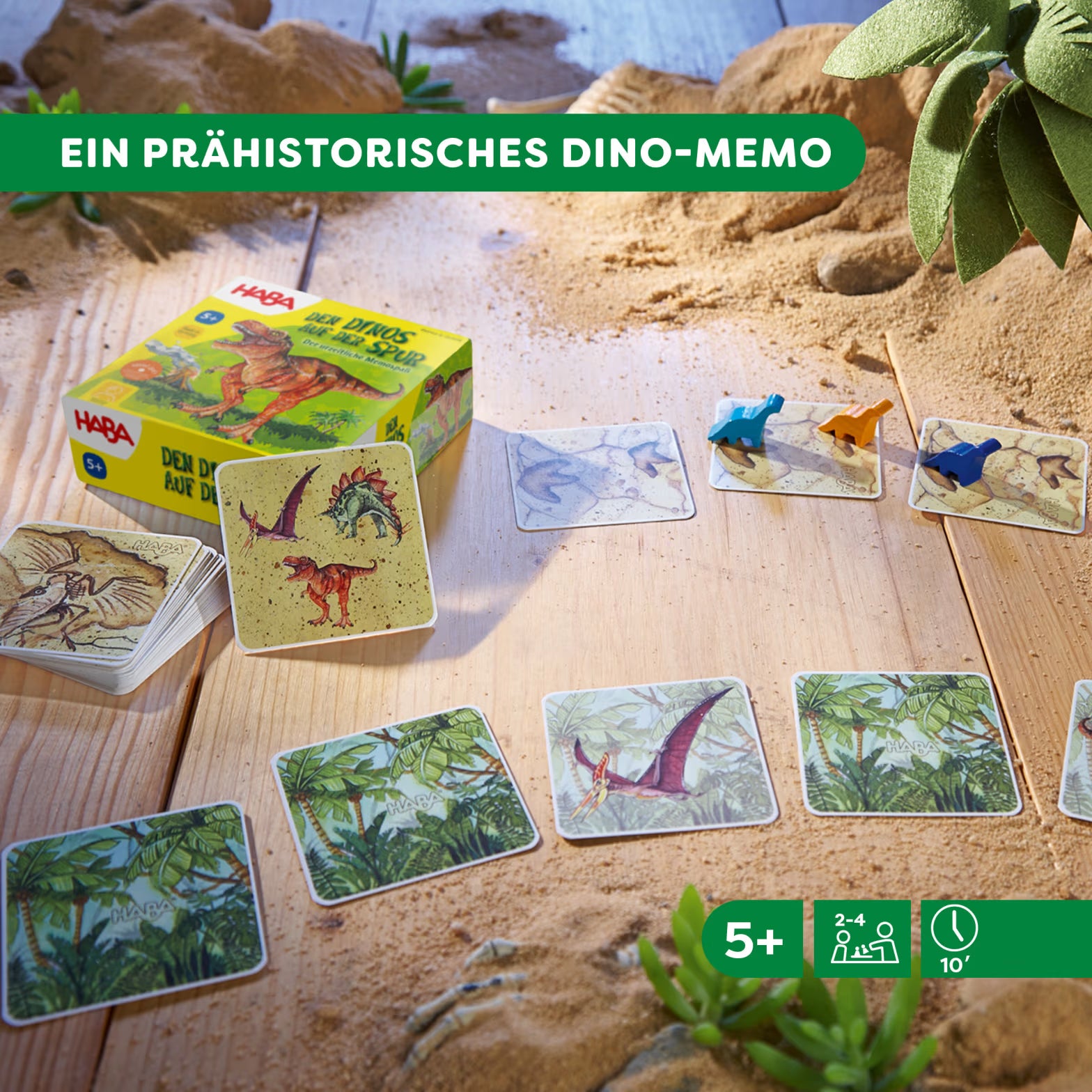 Gesellschaftsspiel HABA Den Dinos auf der Spur