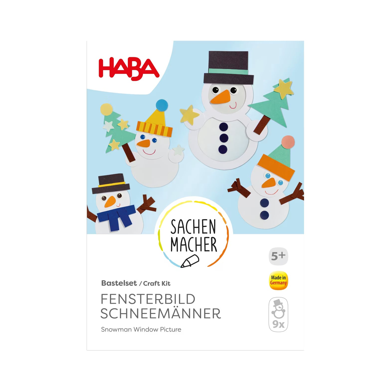 Basteln HABA Sachenmacher - Bastelset - Fensterbild Schneemänner