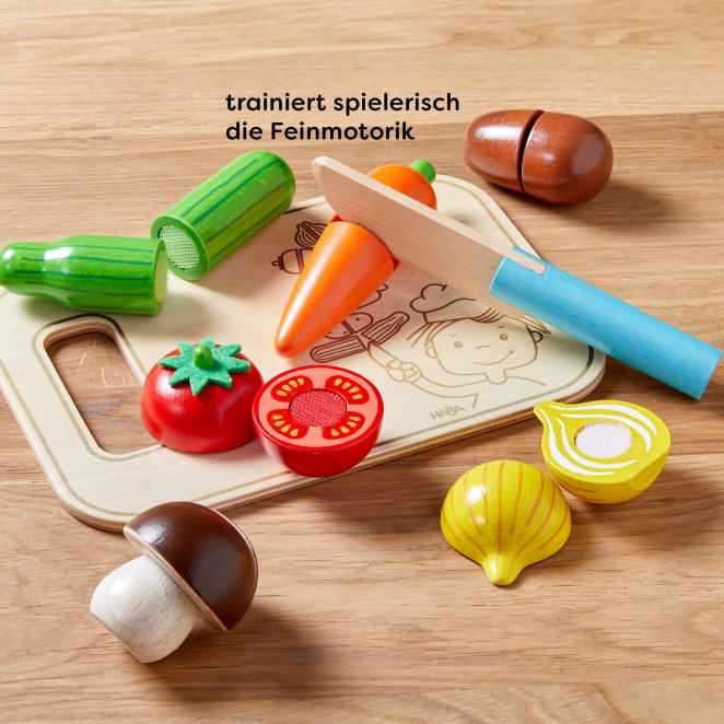 Puppen HABA Creative Play – Gemüse-Set mit Brettchen & Messer