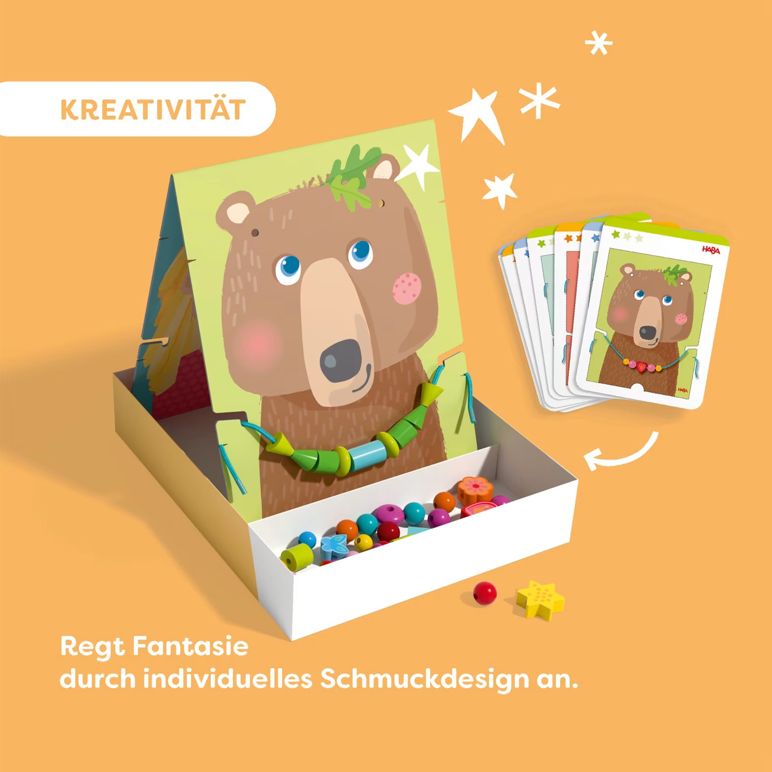 Fädeln HABA Fädelspiel Schmuckstücke