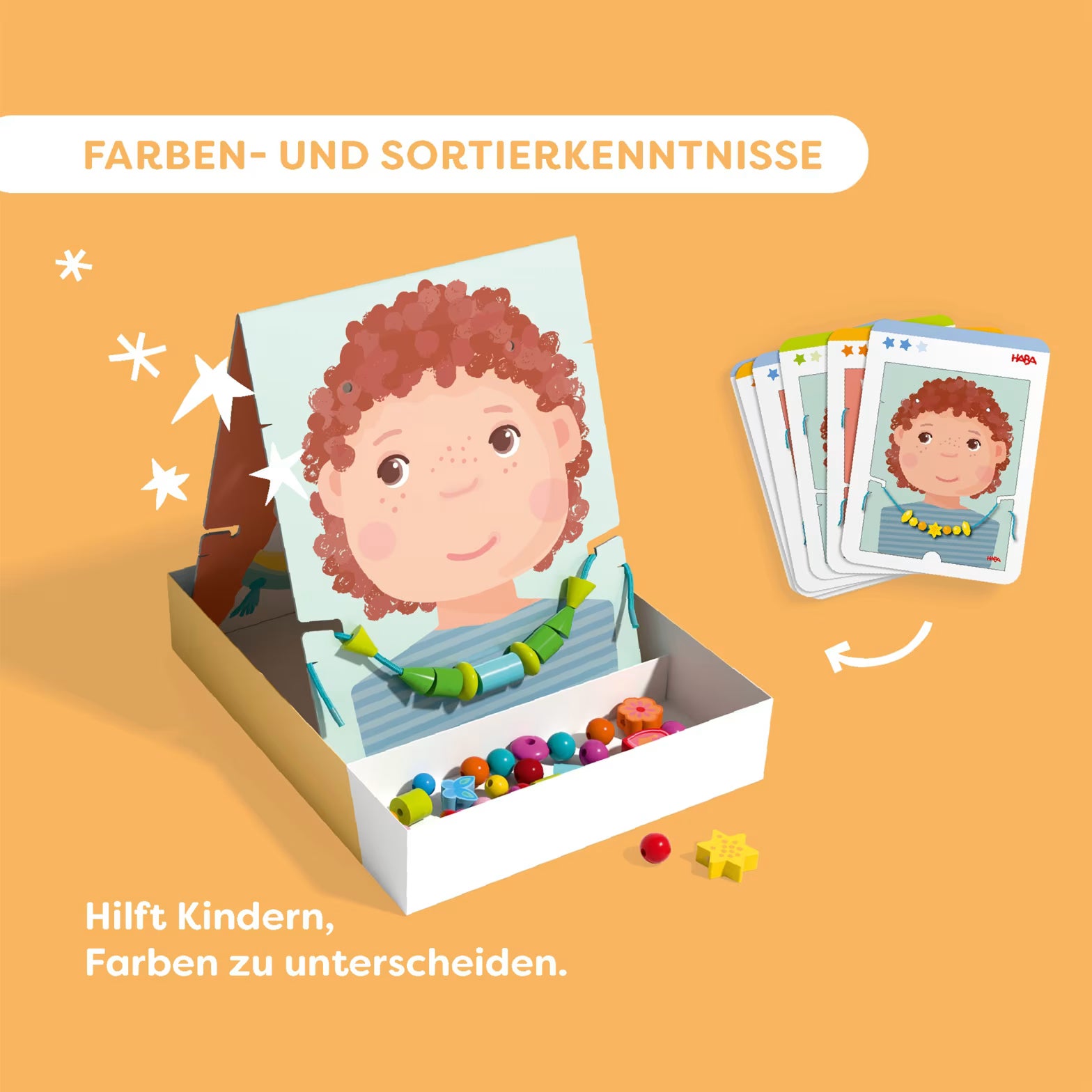 Fädeln HABA Fädelspiel Schmuckstücke