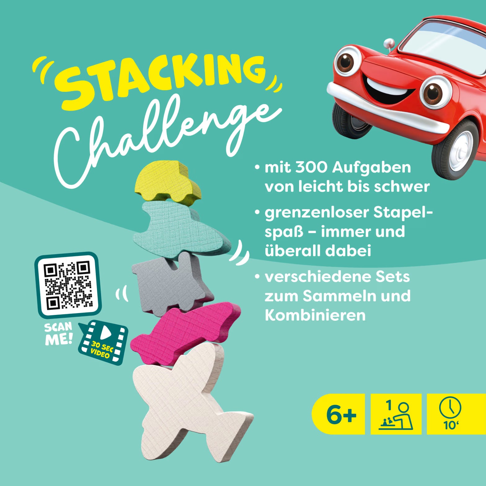 Spiel HABA Stacking Challenge | Fahrzeuge (Vehicles)