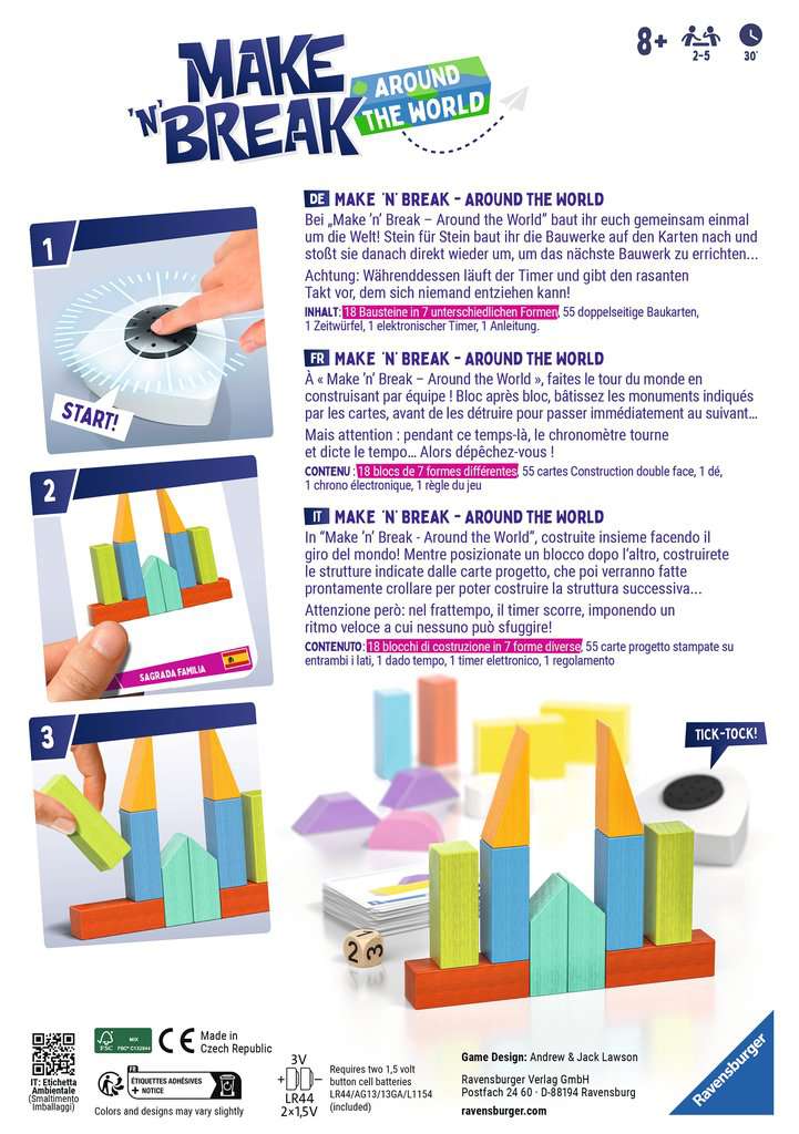 Spiel Ravensburger Make 'n' Break - Around the World