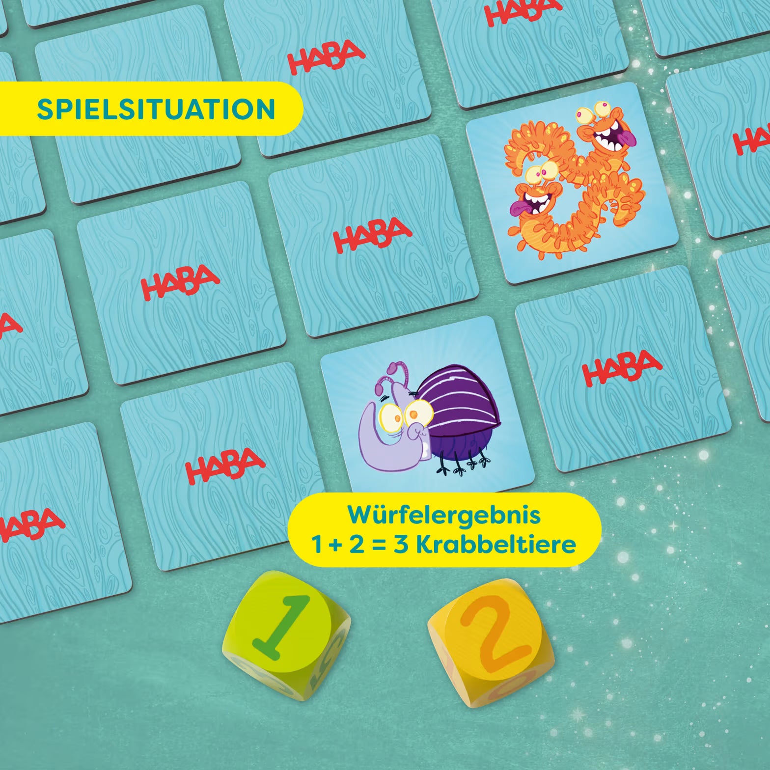 Gesellschaftsspiel HABA 3 + 4 = Krabbeltier