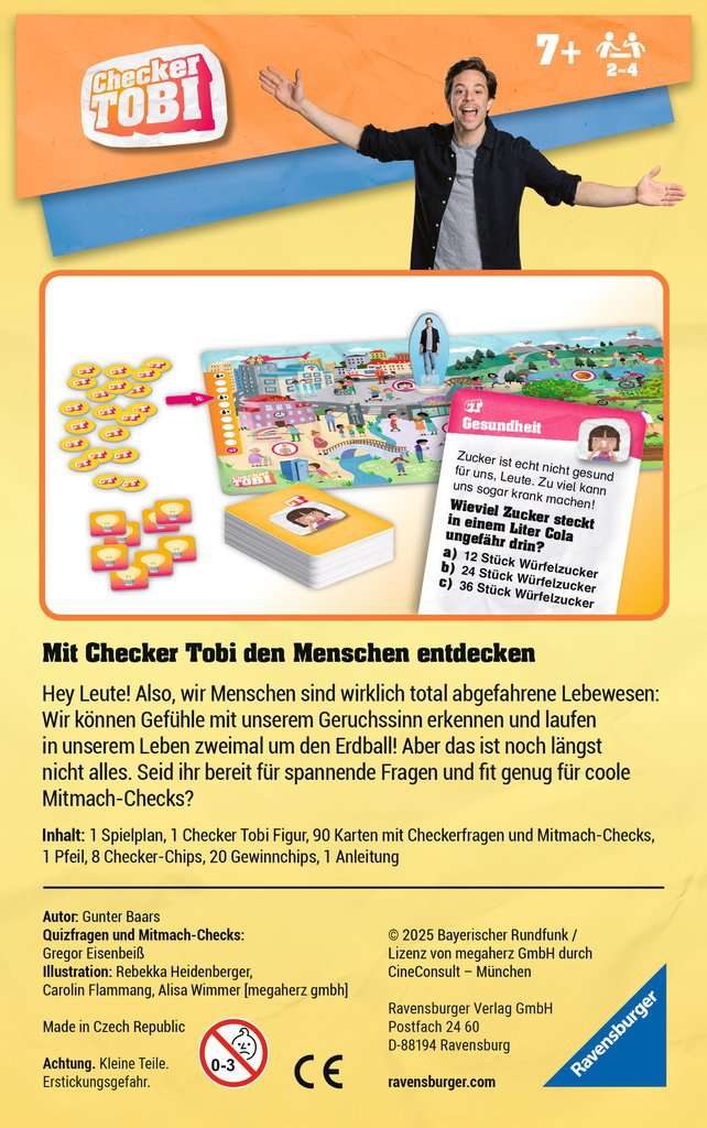 Spiel Ravensburger Mitbringspiel ⎮ Checker Tobi: Rund um uns Menschen