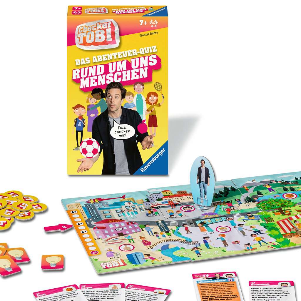 Spiel Ravensburger Mitbringspiel ⎮ Checker Tobi: Rund um uns Menschen