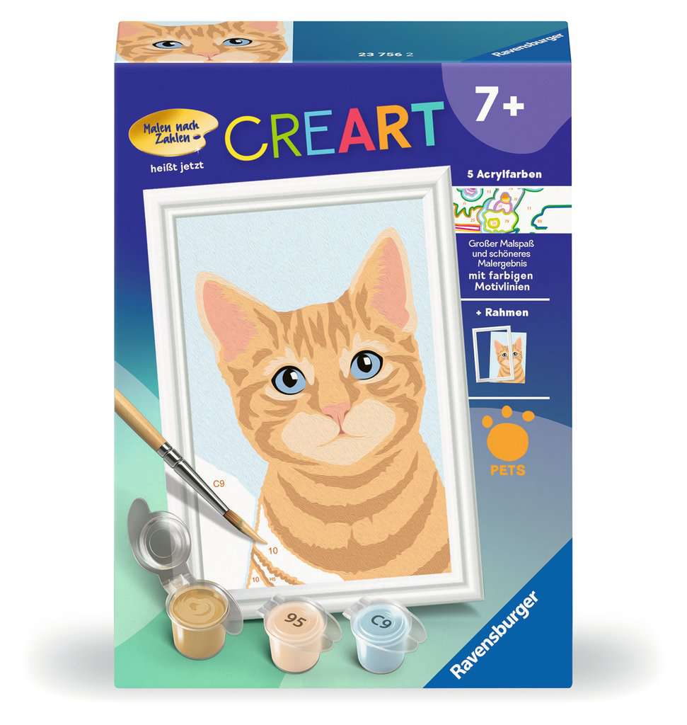 Malen Ravensburger CREART: Niedliche Katze