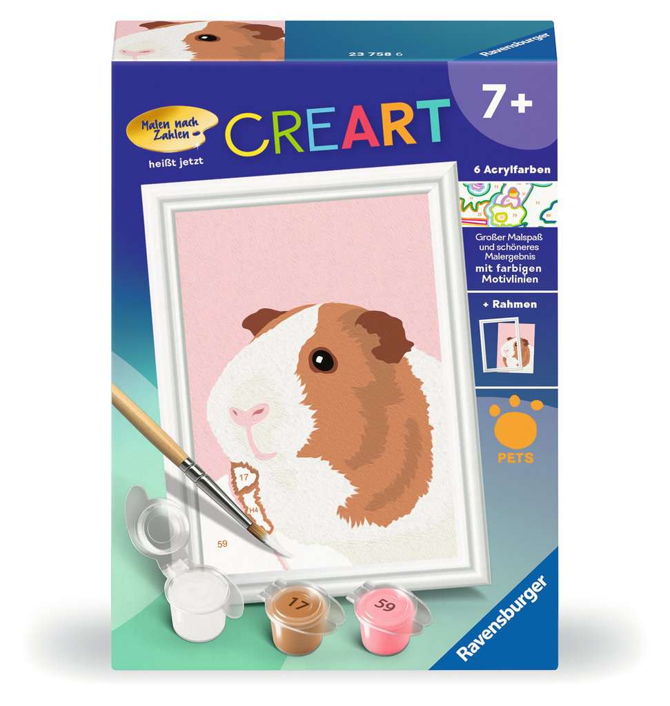 Malen Ravensburger CREART: Niedliches Meerschweinchen
