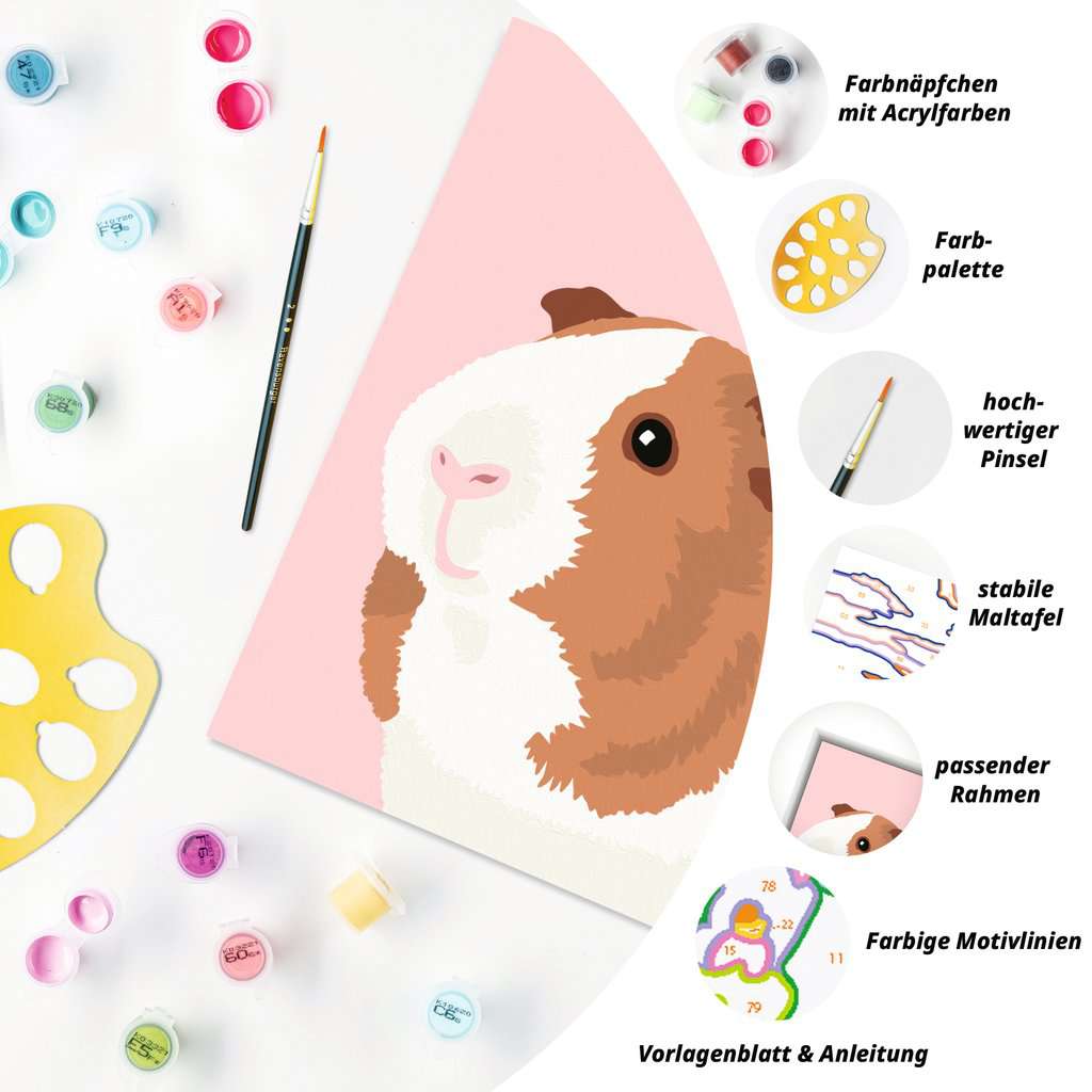 Malen Ravensburger CREART: Niedliches Meerschweinchen