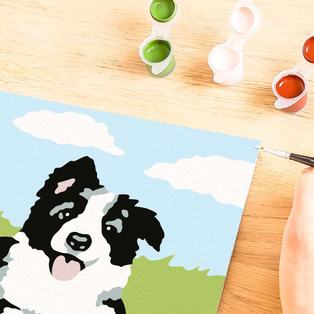 Malen Ravensburger CREART: Border Collie Welpe