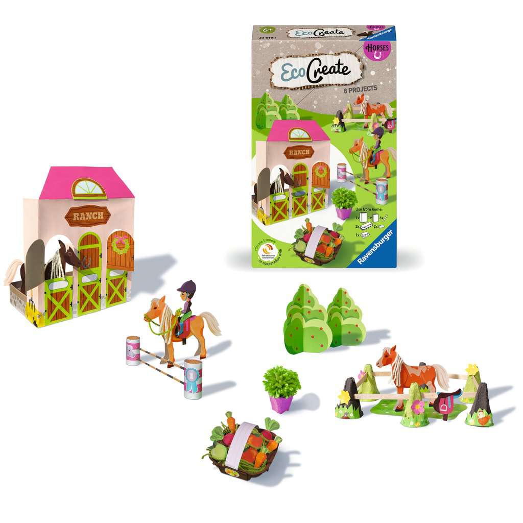 Malen Ravensburger EcoCreate: Glückliche Zeit mit Pferden