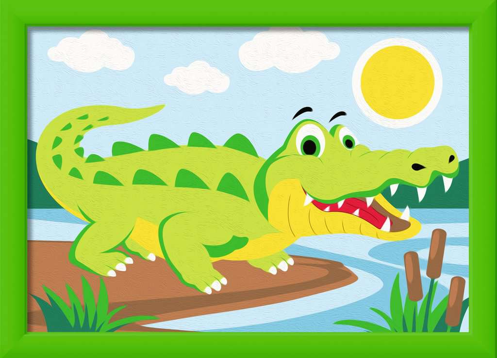 Malen Ravensburger CREART: Krokodil an Land