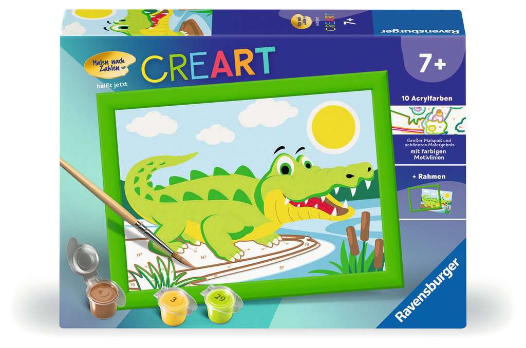 Malen Ravensburger CREART: Krokodil an Land