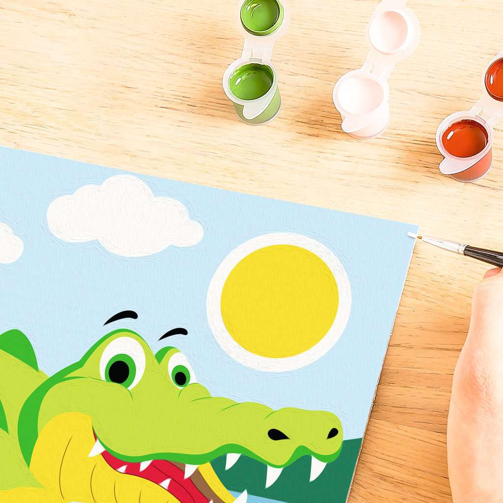 Malen Ravensburger CREART: Krokodil an Land