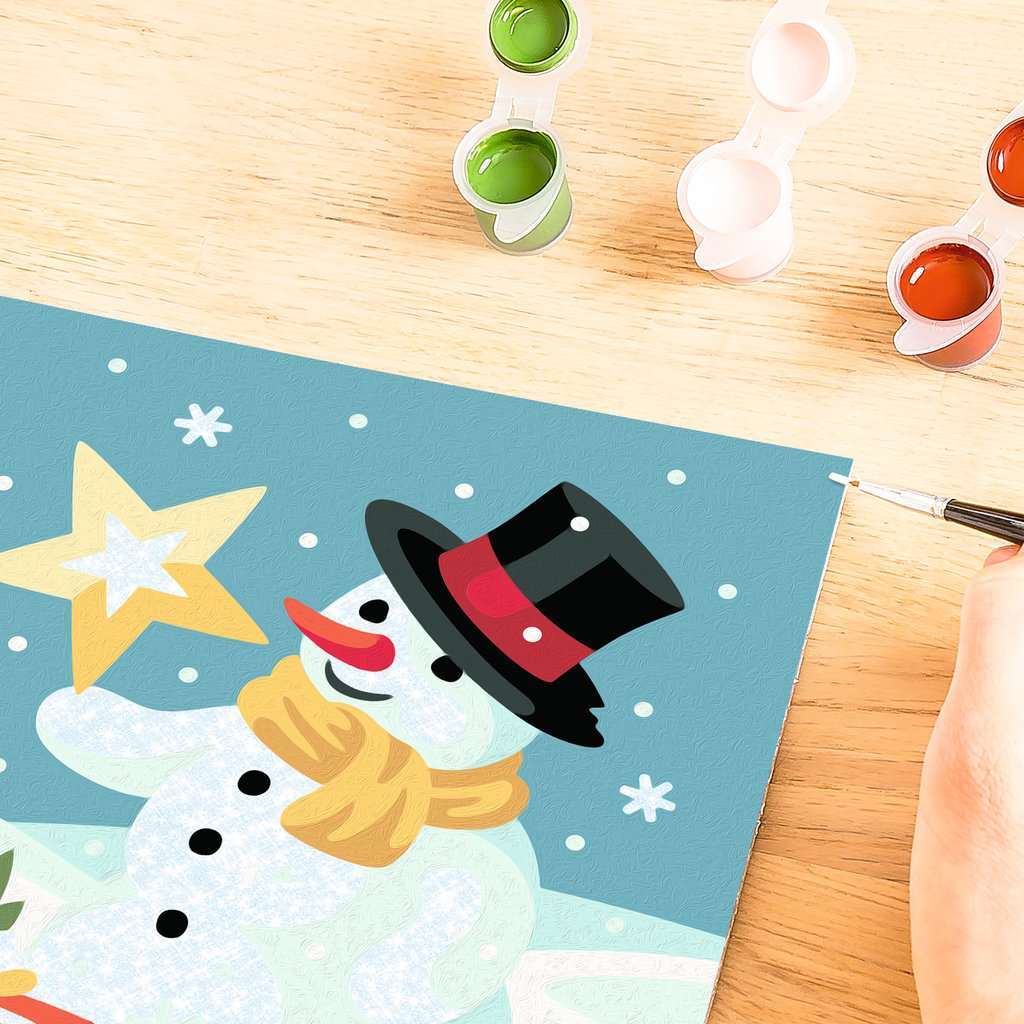 Malen Ravensburger CREART: Bezaubernder Schneemann