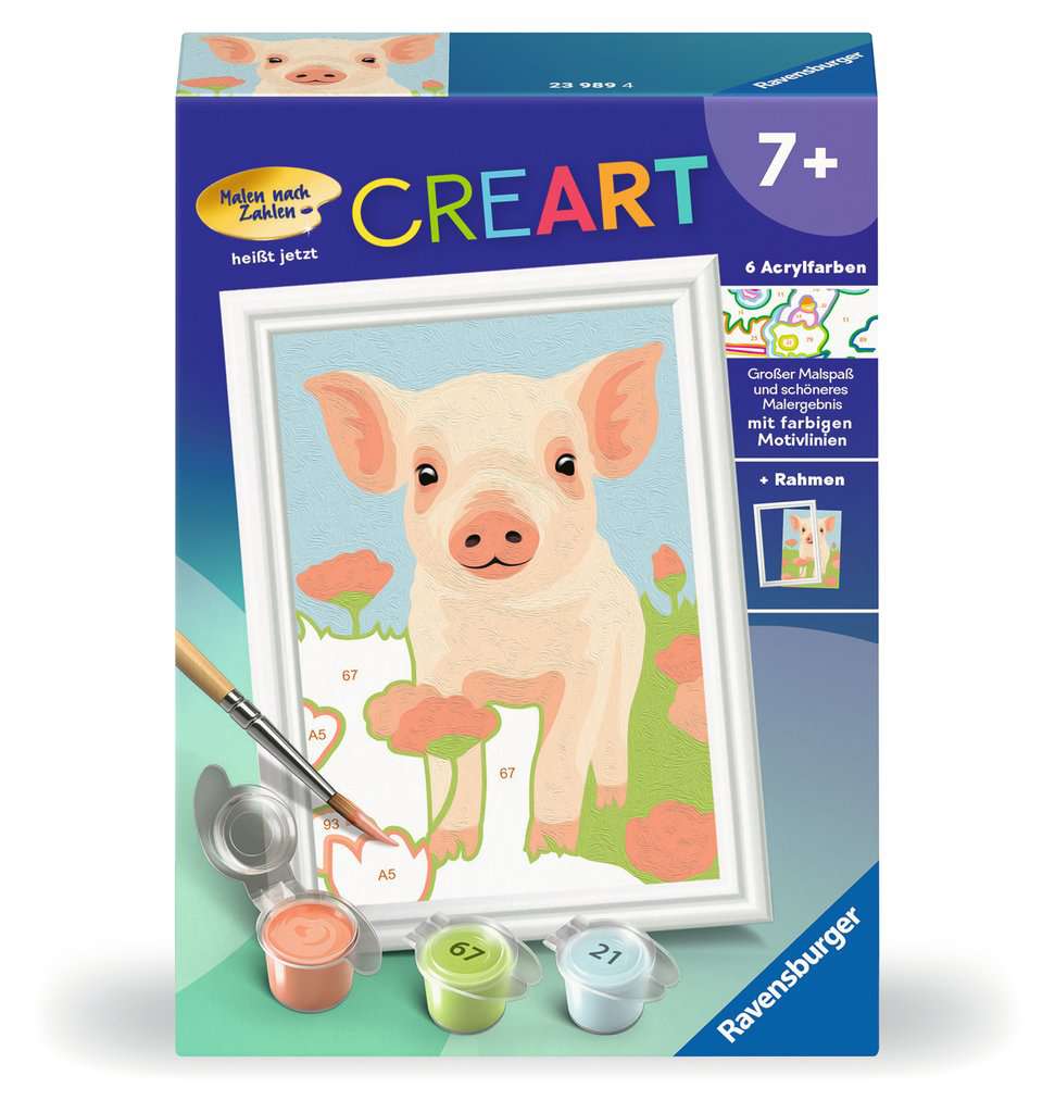 Malen Ravensburger CREART: Süßes Hausschwein