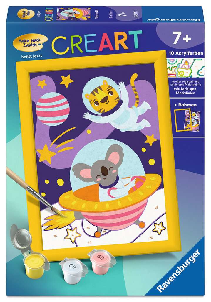 Malen Ravensburger CREART: Tiere im All