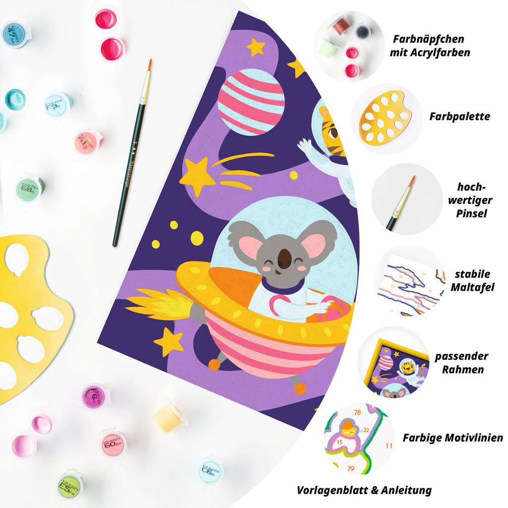 Malen Ravensburger CREART: Tiere im All