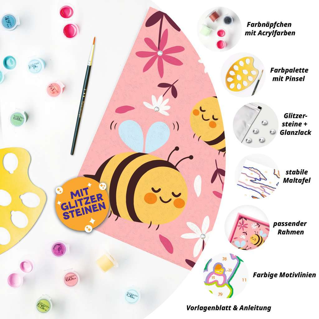 Malen Ravensburger CREART: Niedliche Hummeln
