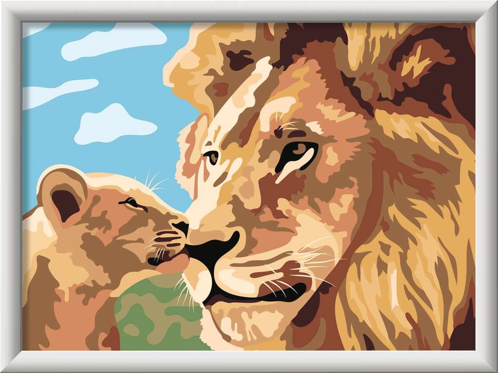 Malen Ravensburger CREART: Löwe mit Baby