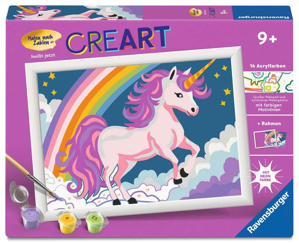 Malen Ravensburger CREART: Pinkes Einhorn