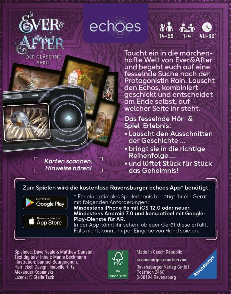Spiel Ravensburger echoes Ever & After - Der gläserne Sarg