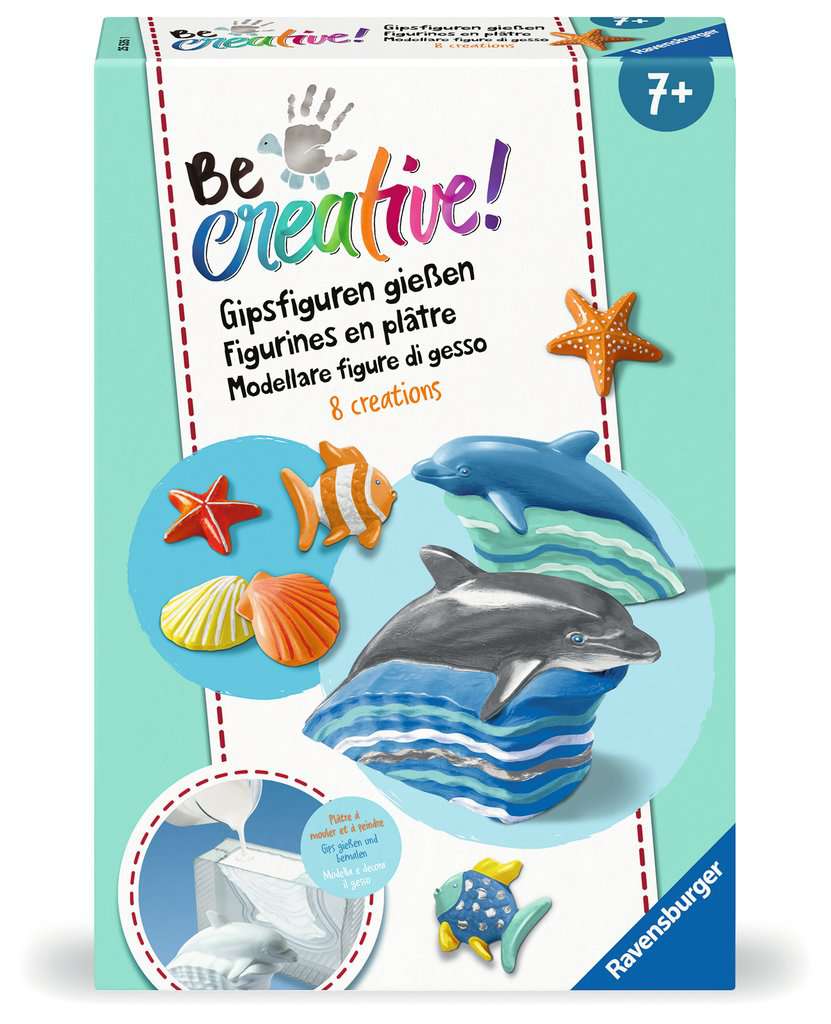 Malen Ravensburger BeCreative: Gipsfiguren gießen Delfine