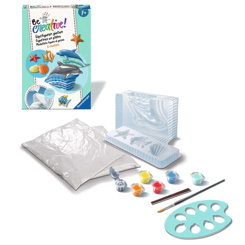Malen Ravensburger BeCreative: Gipsfiguren gießen Delfine