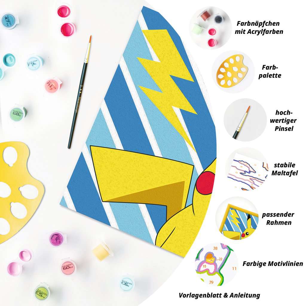 Malen Ravensburger CREART: Freches Pikachu