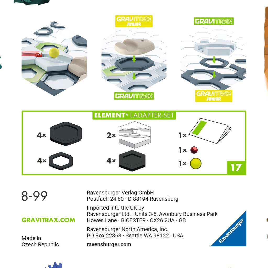 Kugelbahn Ravensburger GraviTrax ⎮ Extension Adapter-Set
