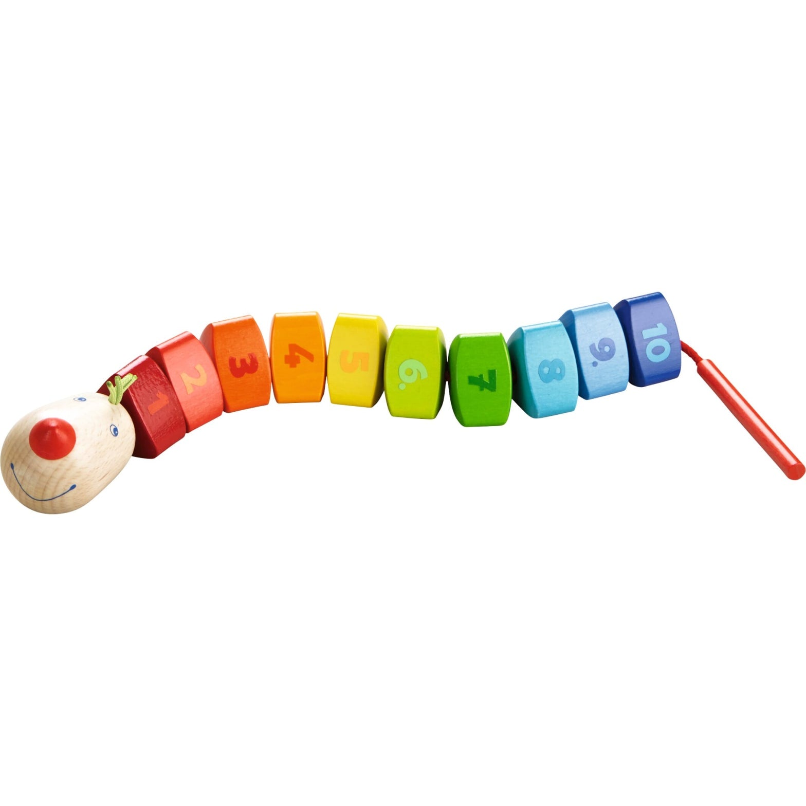 Fädeln HABA Fädelspielzeug Zahlen-Drache