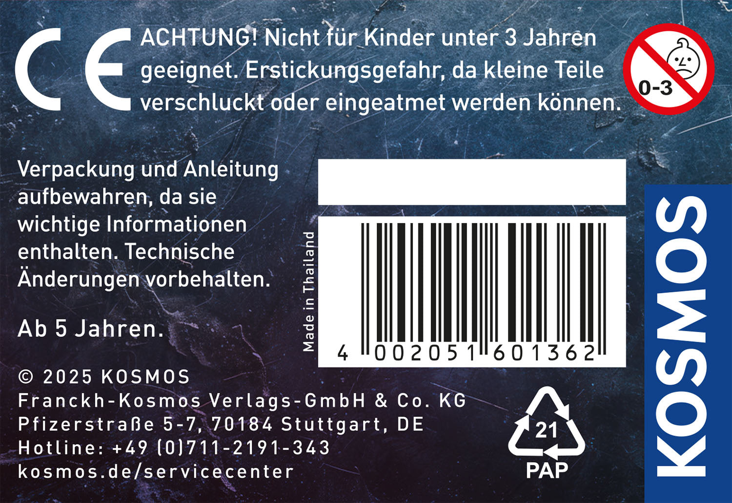 Experiment KOSMOS Mineralien & Fossilien zum Ausgraben