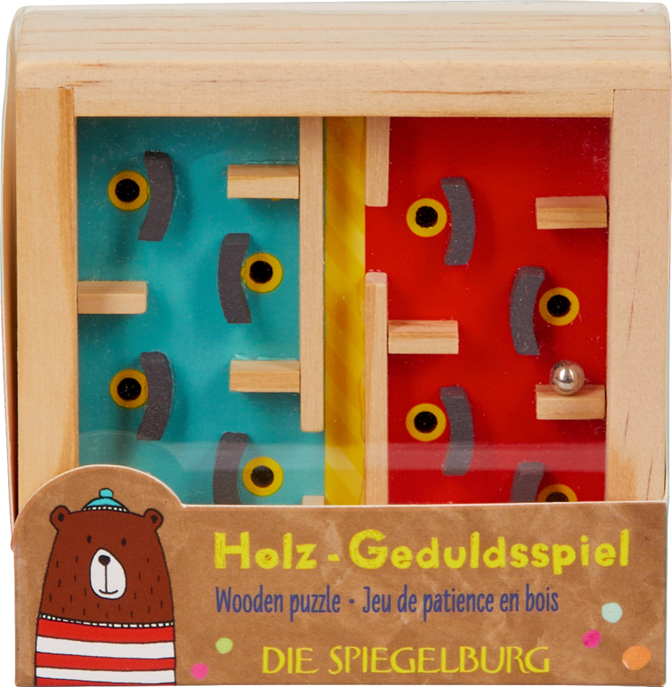 Krimskrams Die Spiegelburg Holz-Geduldsspiel - Bunte Geschenke, sort.