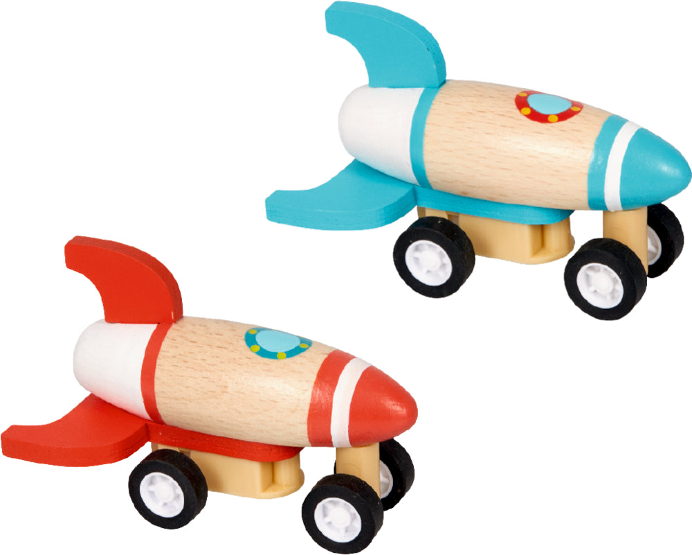 Krimskrams Die Spiegelburg Rakete mit Rückziehmotor - Bunte Geschenke, sort.