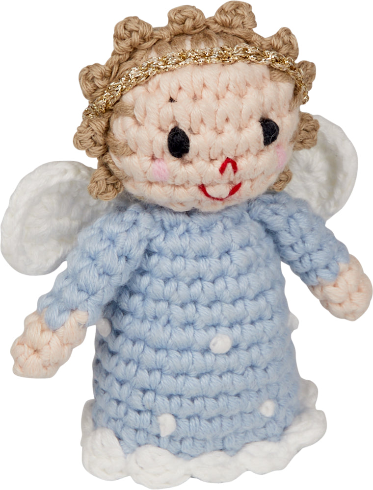 Baby Die Spiegelburg Häkel-Rassel Schutzengel - BabyGlück